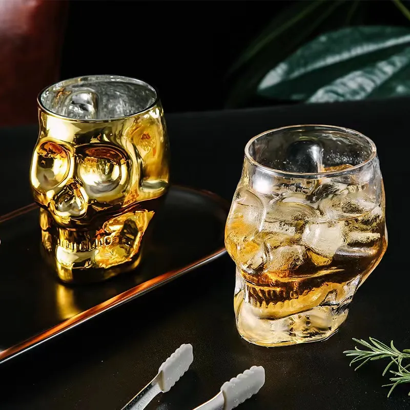 Halloween Fashion Creative Glass Skull Wine Glass