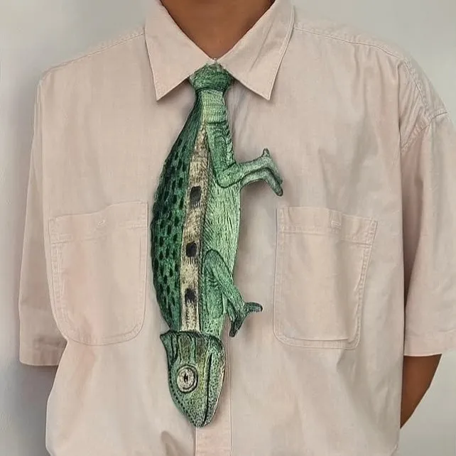 Men Fashion Creative Animal Necktie