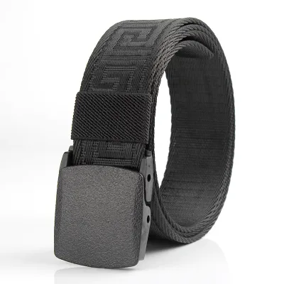 Men Fashion Casualn Pattern Nylon Braided Belt