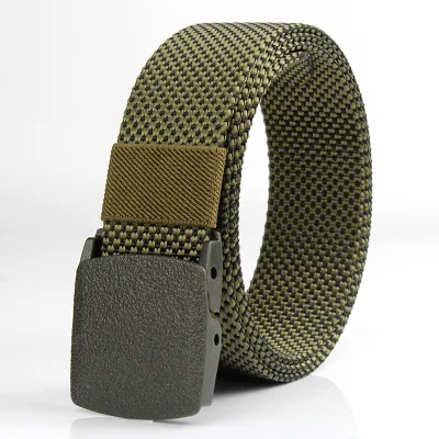 Men Fashion Casualn Pattern Nylon Braided Belt