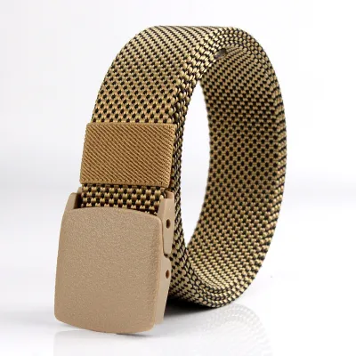 Men Fashion Casualn Pattern Nylon Braided Belt
