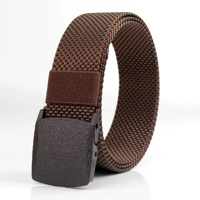 Men Fashion Casualn Pattern Nylon Braided Belt