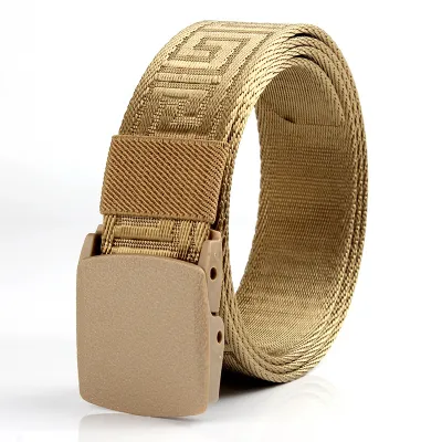 Men Fashion Casualn Pattern Nylon Braided Belt