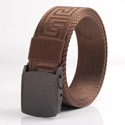 Men Fashion Casualn Pattern Nylon Braided Belt