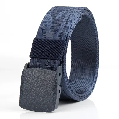 Men Fashion Casualn Pattern Nylon Braided Belt
