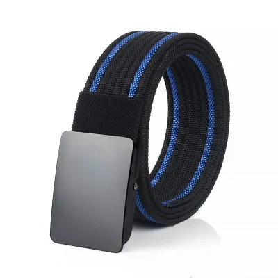 Men'S Fashion Casual Automatic Buckle Imitation Nylon Canvas Belt