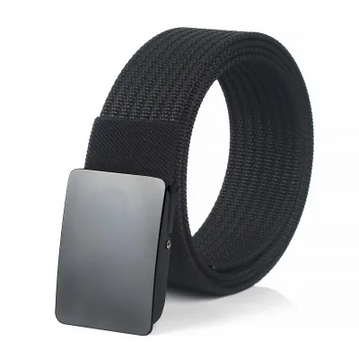 Men'S Fashion Casual Automatic Buckle Imitation Nylon Canvas Belt