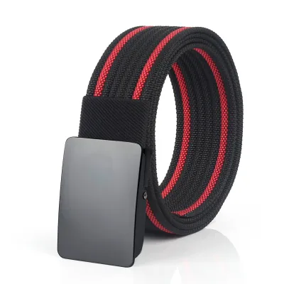 Men'S Fashion Casual Automatic Buckle Imitation Nylon Canvas Belt