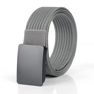 Men'S Fashion Casual Automatic Buckle Imitation Nylon Canvas Belt