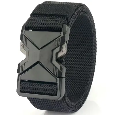 Men Fashion Solid Color Nylon Canvas Quick-Drying Belt