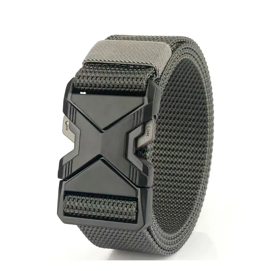 Men Fashion Solid Color Nylon Canvas Quick-Drying Belt