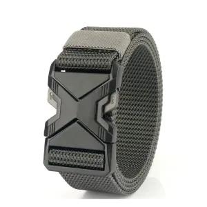 Men Fashion Solid Color Nylon Canvas Quick-Drying Belt