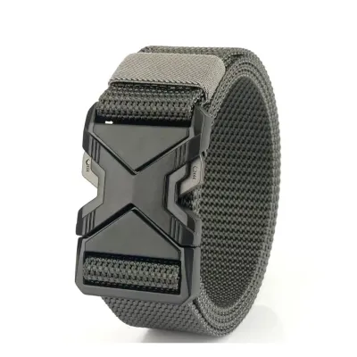 Men Fashion Solid Color Nylon Canvas Quick-Drying Belt
