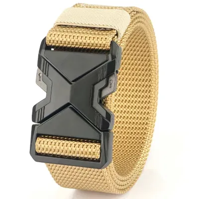 Men Fashion Solid Color Nylon Canvas Quick-Drying Belt