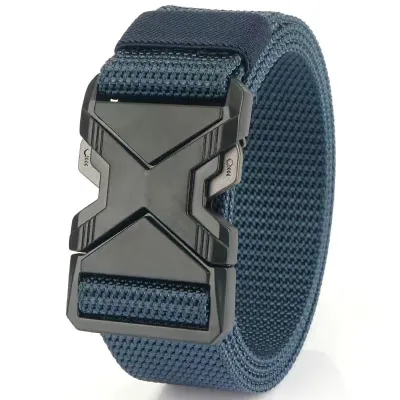 Men Fashion Solid Color Nylon Canvas Quick-Drying Belt