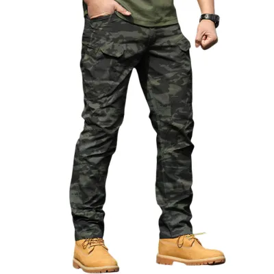 Men Fashion Casual Waterproof Quick Dry Cargo Pants
