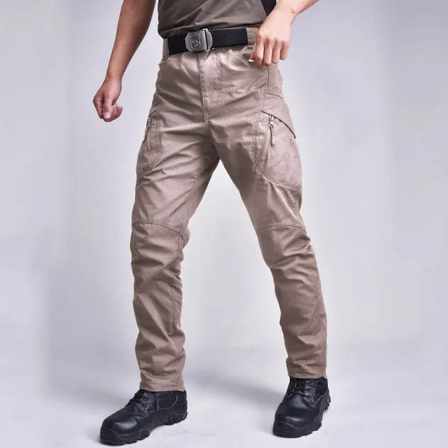 Men Fashion Casual Waterproof Quick Dry Cargo Pants