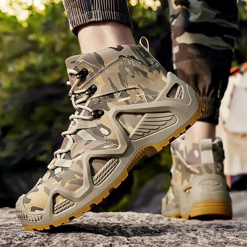 Men'S Fashion Casual Camouflage Boots
