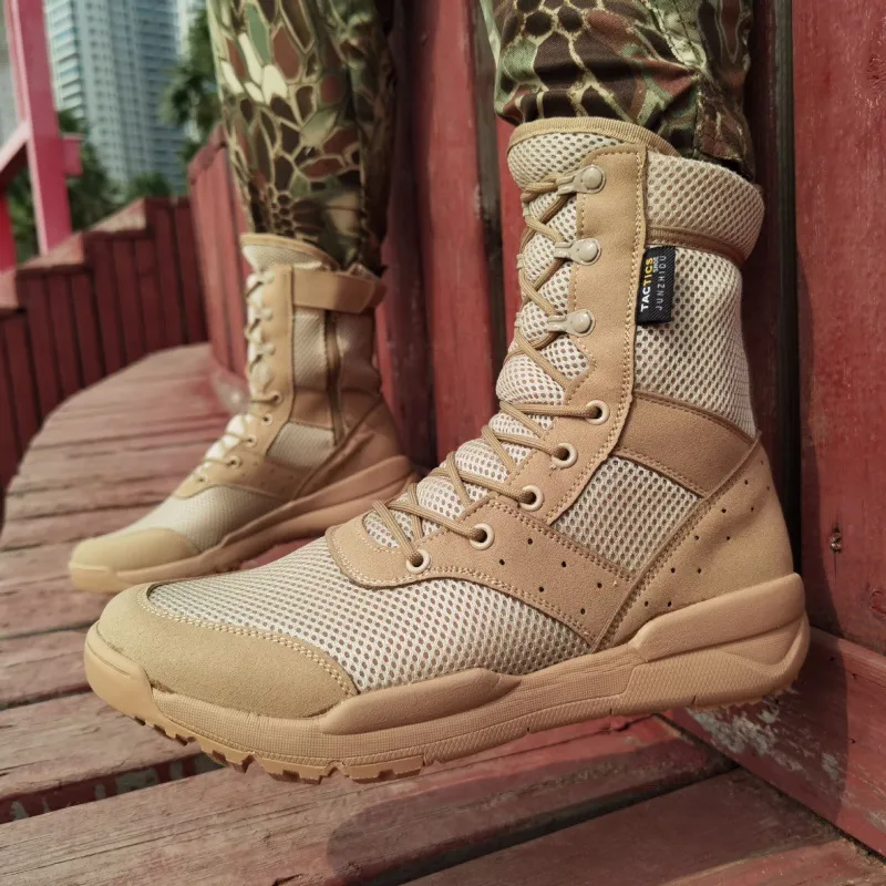 Men Fashion Casual Breathable Mesh Boots