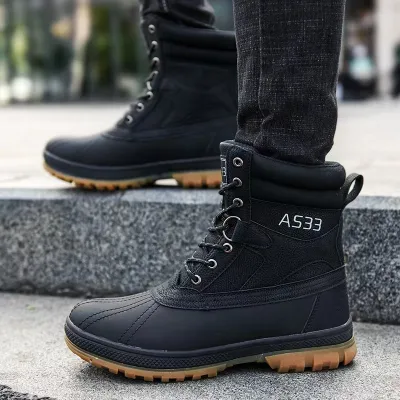 Men'S Fashion Casual High-Top Boots
