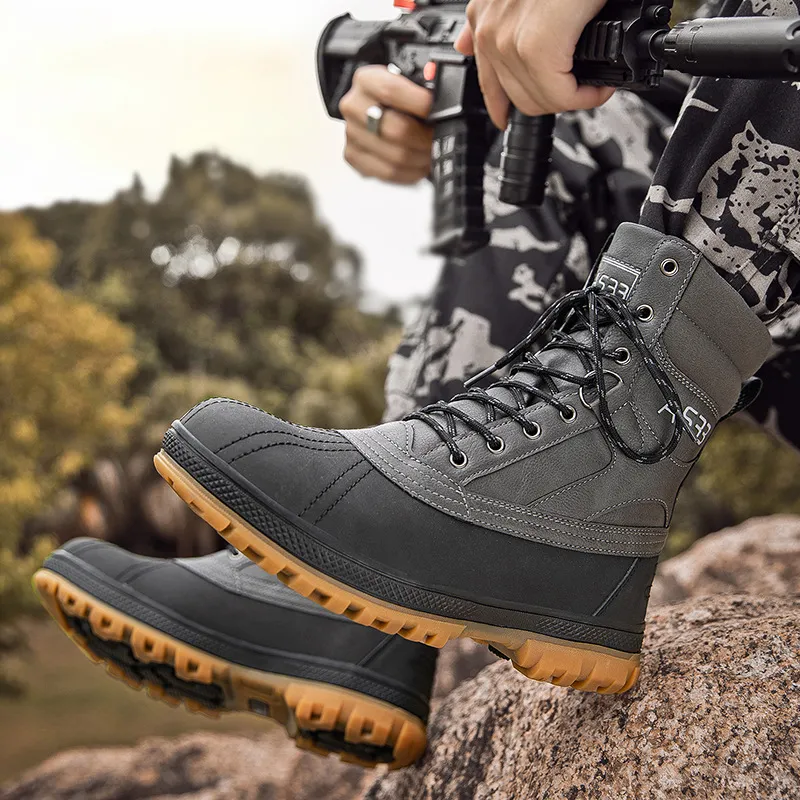 Men'S Fashion Casual High-Top Boots