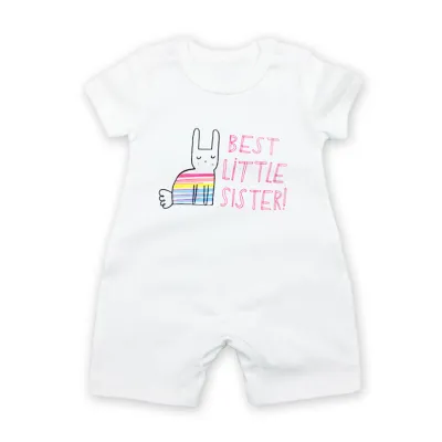Kids Baby'S Boys And Girls Fashion Cactus Printed Cotton Short-Sleeve Jumpsuits