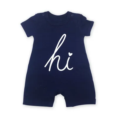 Kids Baby'S Boys And Girls Fashion Cactus Printed Cotton Short-Sleeve Jumpsuits