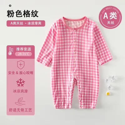 Kids Baby'S Boys And Girls Fashion Cactus Printed Thin Breathable Long-Sleeve Jumpsuit
