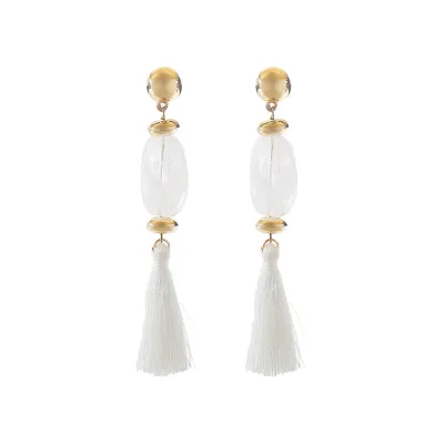 Women Fashion Retro Ethnic Geometric Dye Earrings