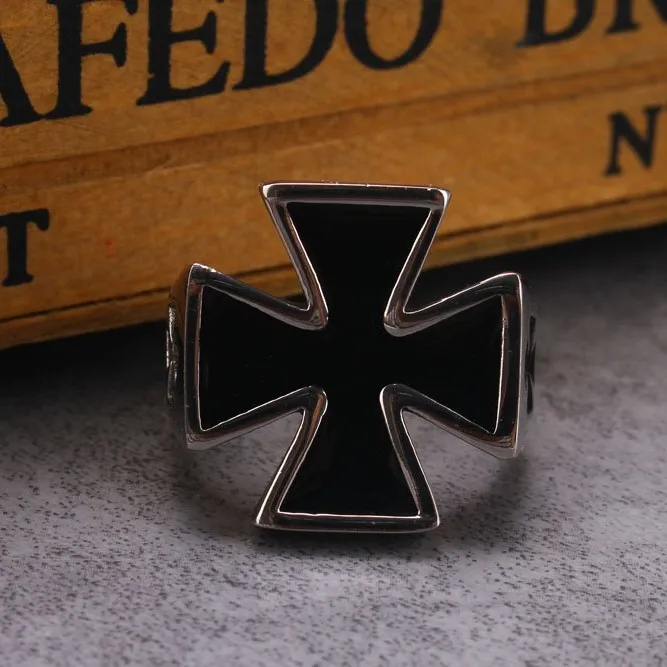 Men'S Retro Exaggerated Titanium Steel Ring