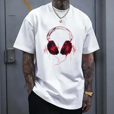 Men'S Fashion Casual Summer Printed Short Sleeve T-Shirt
