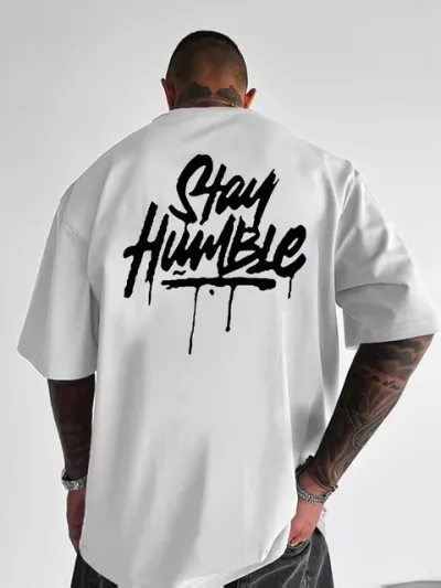 Men'S Fashion Casual Summer Breathable Printed Cotton Short-Sleeve T-Shirt