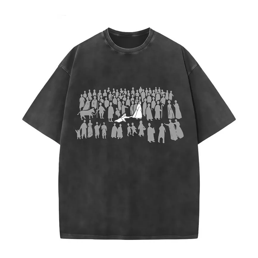 Men'S Fashion Casual Summer Printed Cotton Short-Sleeve T-Shirt