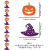 Orange Pumpkin Purple Witch Hat