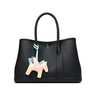 Women Fashion Casual Color Contrast Handbag