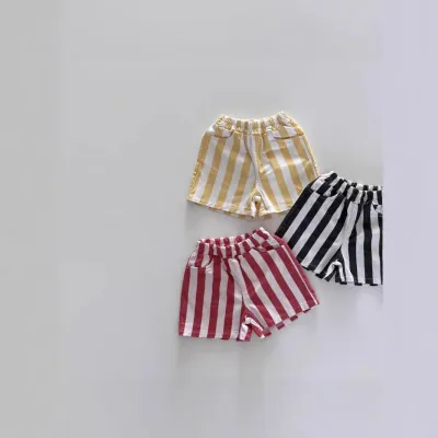 Kids Baby Boys And Gilrs Fashion Casual Stripe Loose Shorts