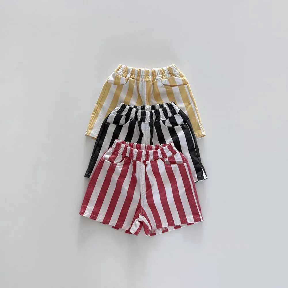 Kids Baby Boys And Gilrs Fashion Casual Stripe Loose Shorts