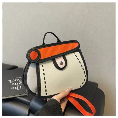 Cartoon Cute Color Matching Chain Messenger Bag