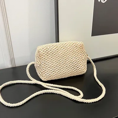 Summer Mini Straw Crossbody Bag