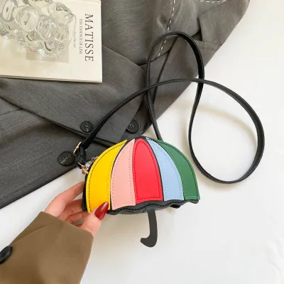 Creative Fashion Rainbow Umbrella Mini Messenger Bag