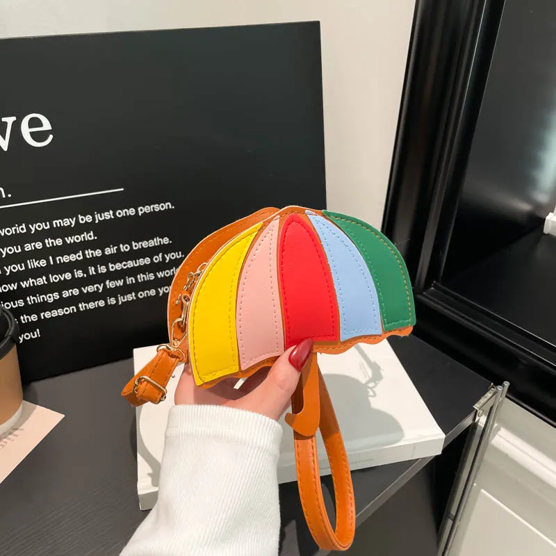 Creative Fashion Rainbow Umbrella Mini Messenger Bag
