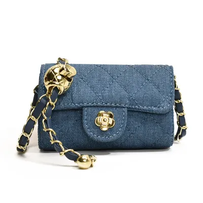 Fashion Chain Embroidery Mini Messenger Bag