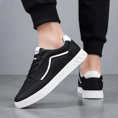 Men'S Fashion Casual Autumn Round-Toe Flat Sneakers