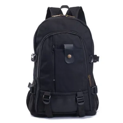 Men'S Fashion Casual Retro Canvas Large Capacity Backpack