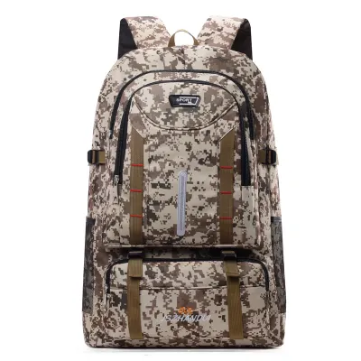 Men Fashion Casual Camouflage Large Capacity Outdoor Travel Backpack