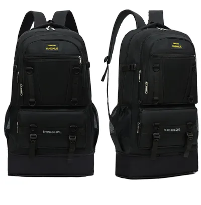 Men Fashion Casual Retro Expansion Large Capacity Backpack