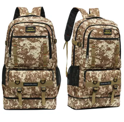 Men Fashion Casual Retro Expansion Large Capacity Backpack