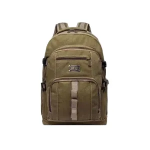 Men'S Fashion Casual Canvas Large Capacity Backpack