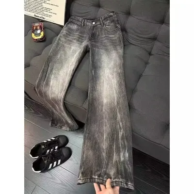 Men'S Fashion Casual Washed Straight Leg Jeans