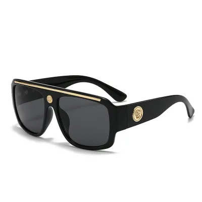 Men Fashion Retro Large Frame Sunglasses